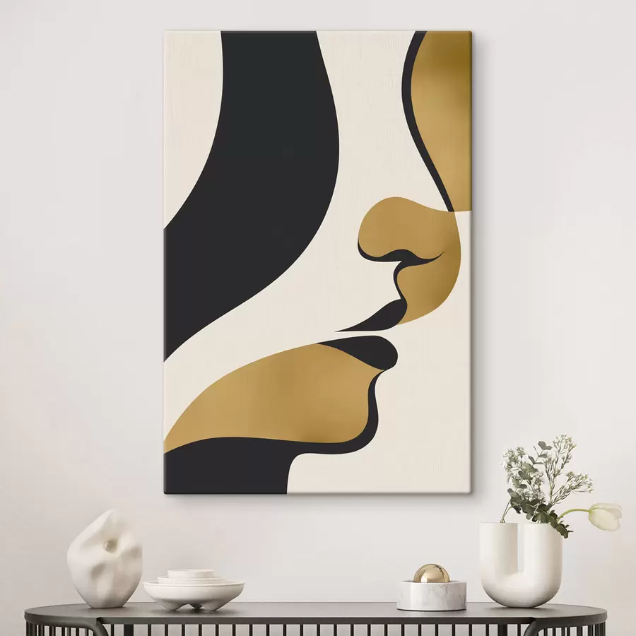 Картина Абстрактний силует обличчя s47251