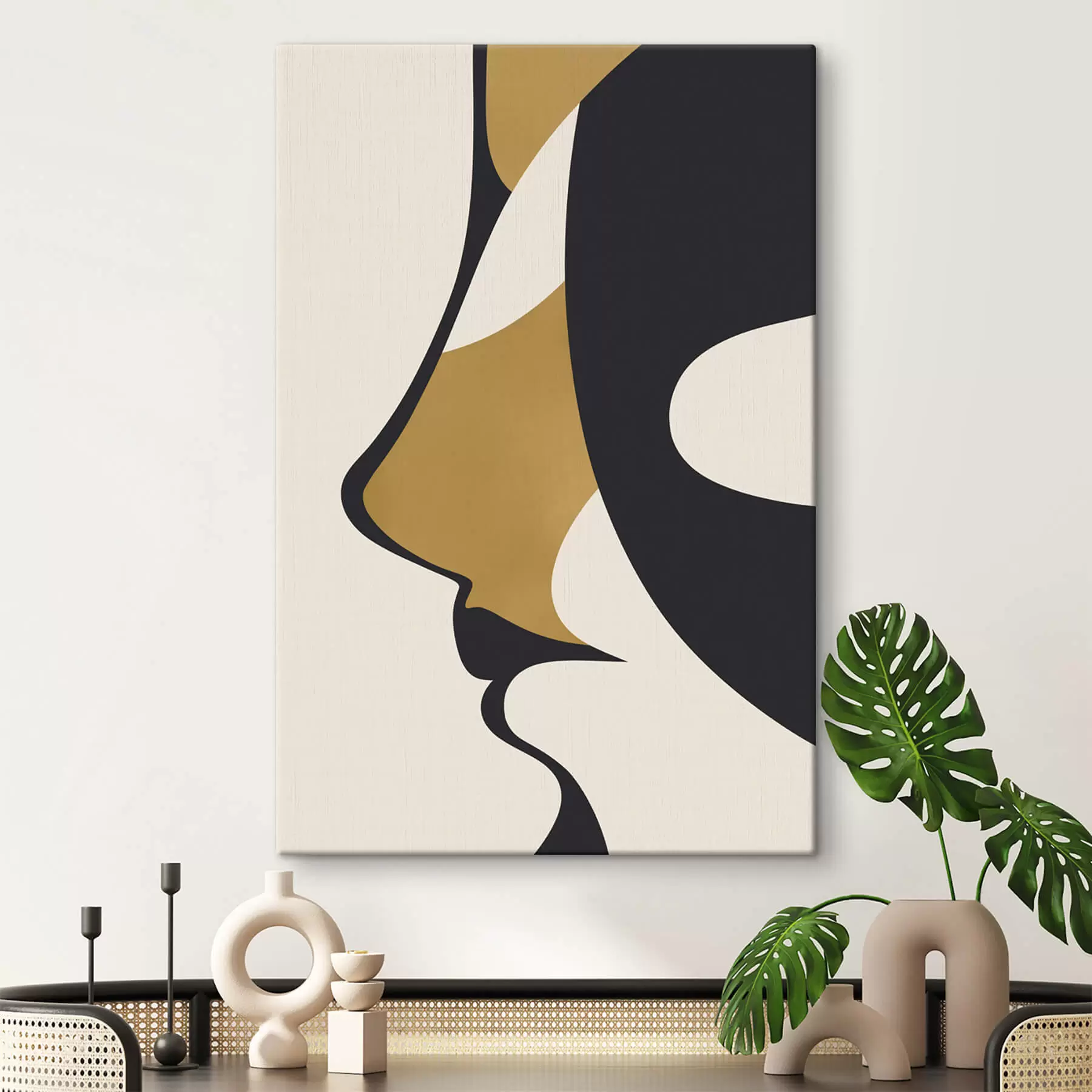 Картина Абстрактний силует обличчя s47252