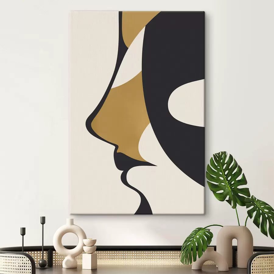 Картина Абстрактний силует обличчя s47252