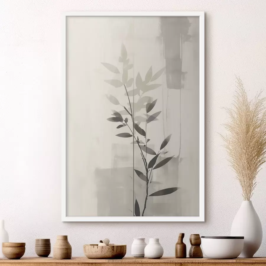 Картина Абстрактні гілки листя f47102