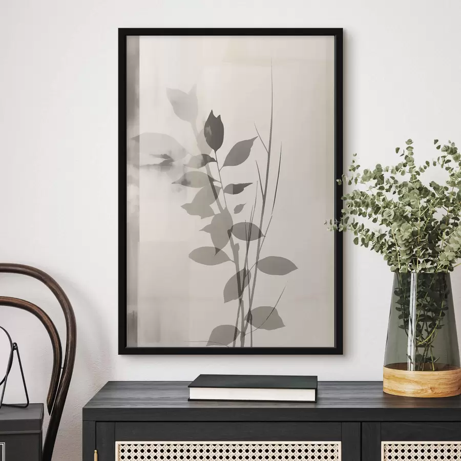 Картина Абстрактні гілки листя f47103