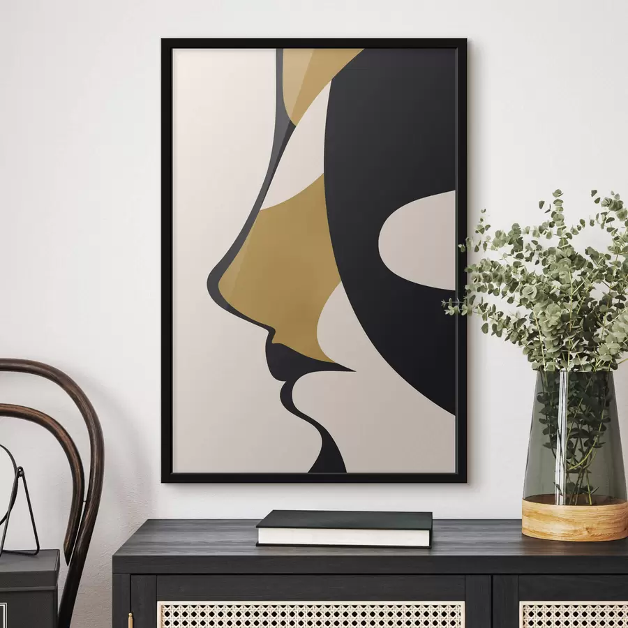 Картина Абстрактний силует обличчя f47252