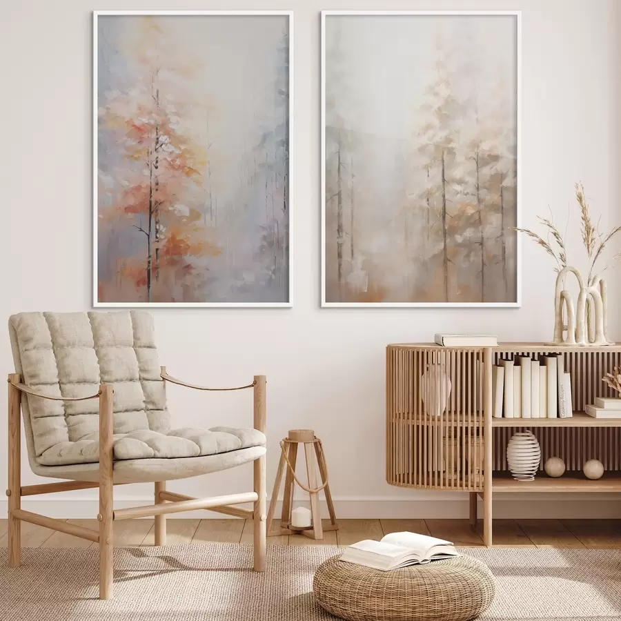 Картина Осіння лісова імітаційна картина d00833