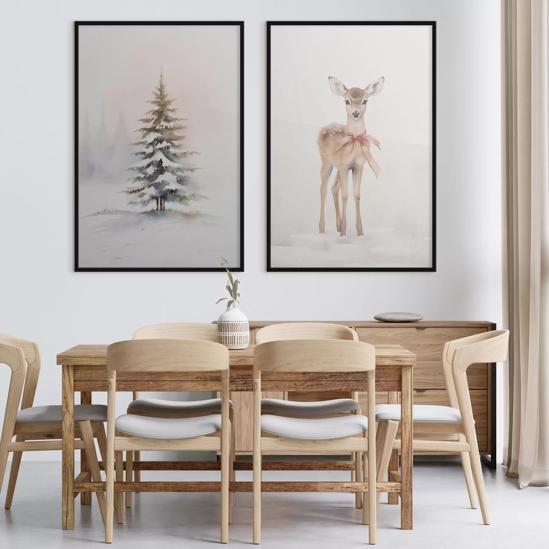 Картина Ялина і оленячий олень d00933