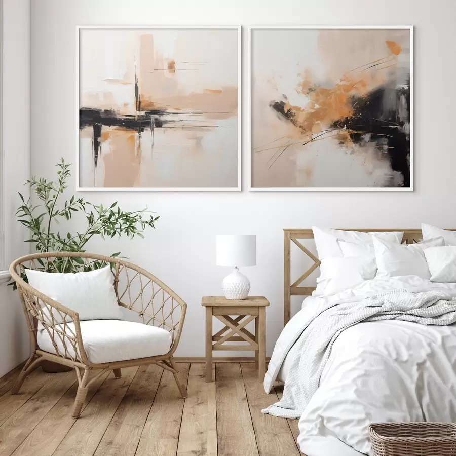 Картина Геометрія та вираження в стилі олійного живопису d00901