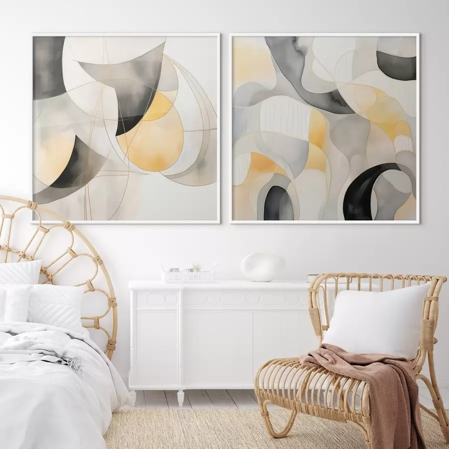 Картина Органічна абстракція в сучасному стилі d00902