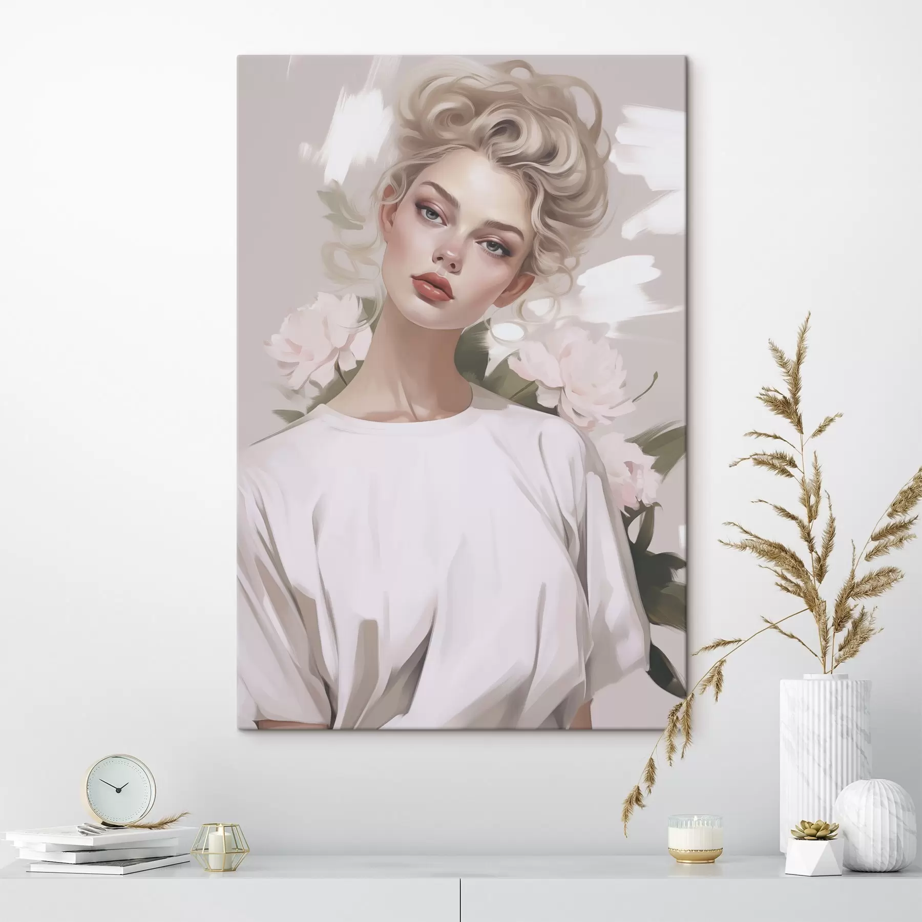 Картина Портрет дівчини в футболці s47340