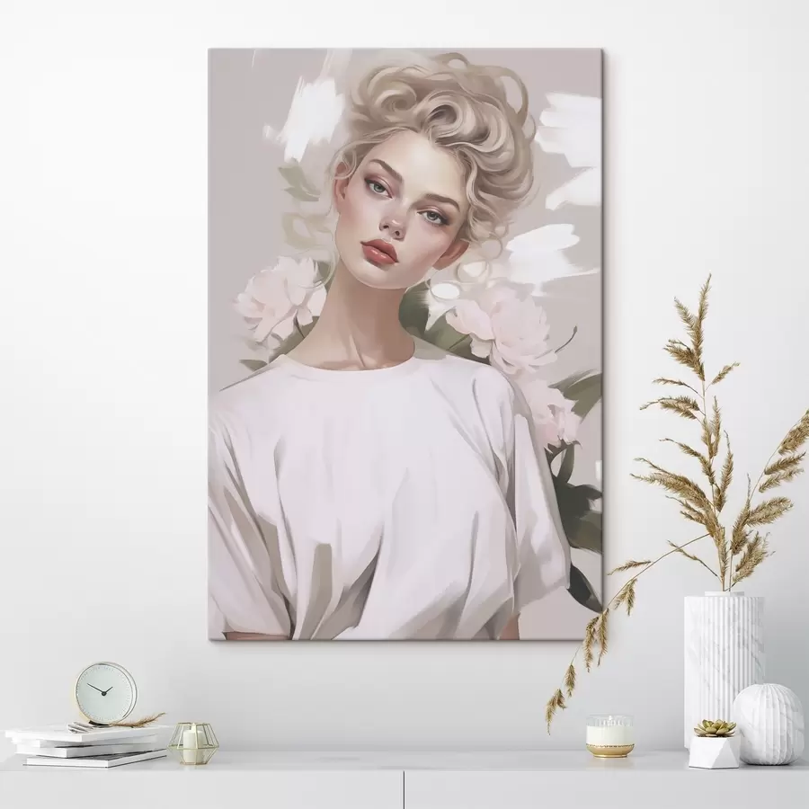 Картина Портрет дівчини в футболці s47340