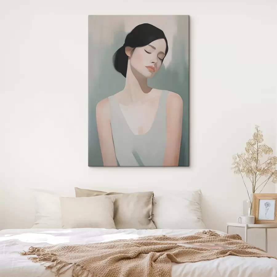 Картина Дівчина із закритими очима s47341