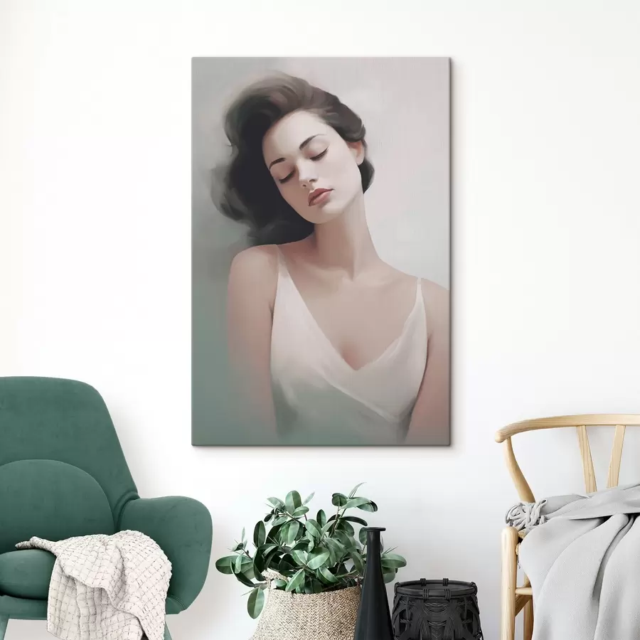 Картина Портрет дівчини із закритими очима s47342