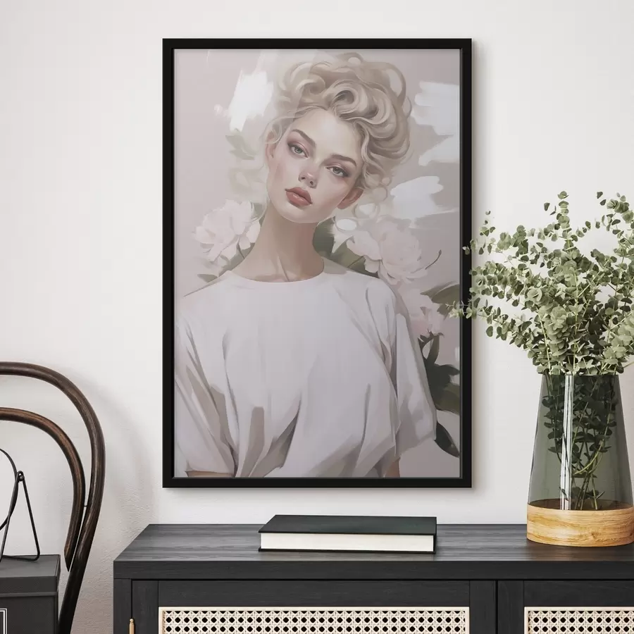 Картина Портрет дівчини в футболці f47340