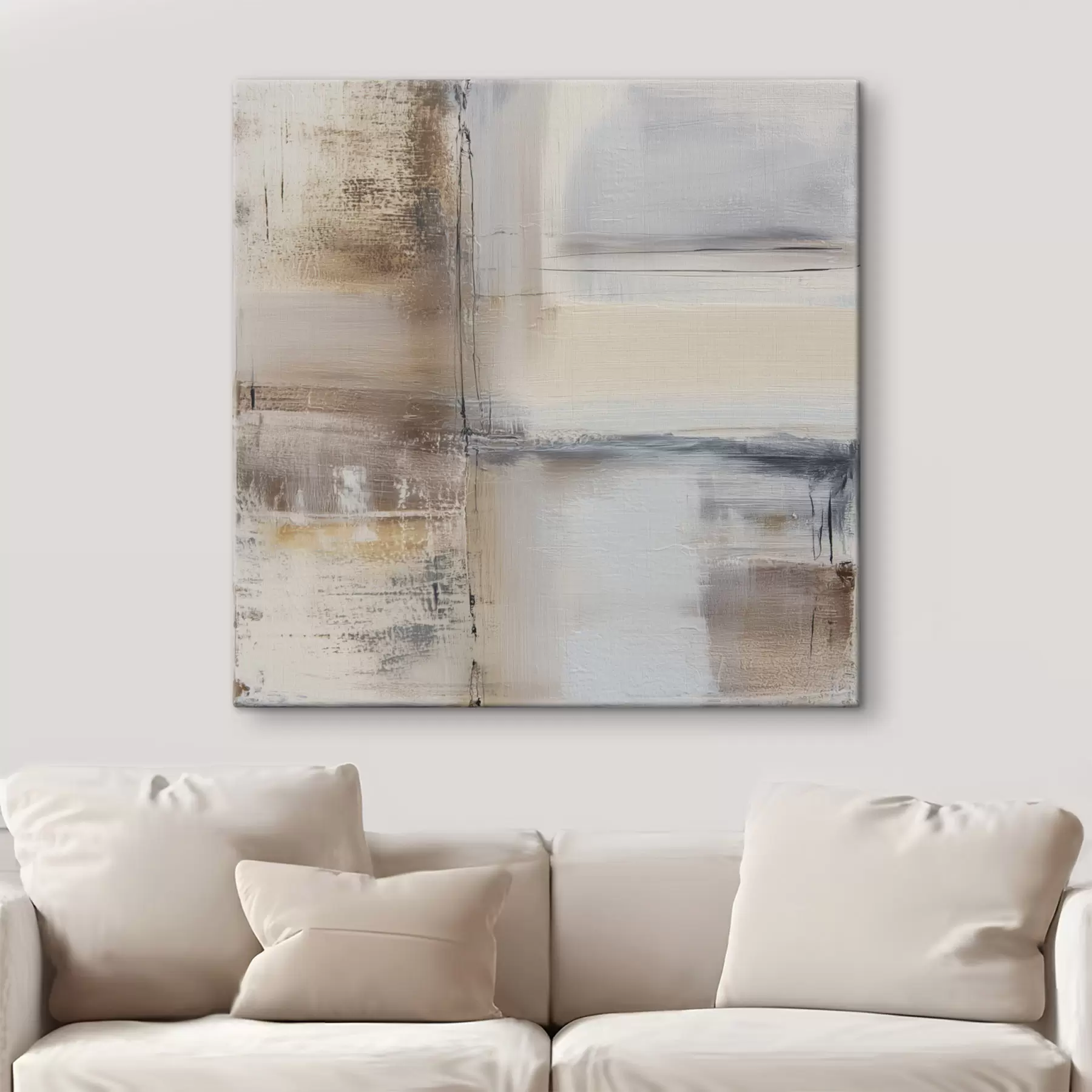 Картина сучасна абстракція в стриманих тонах s47122