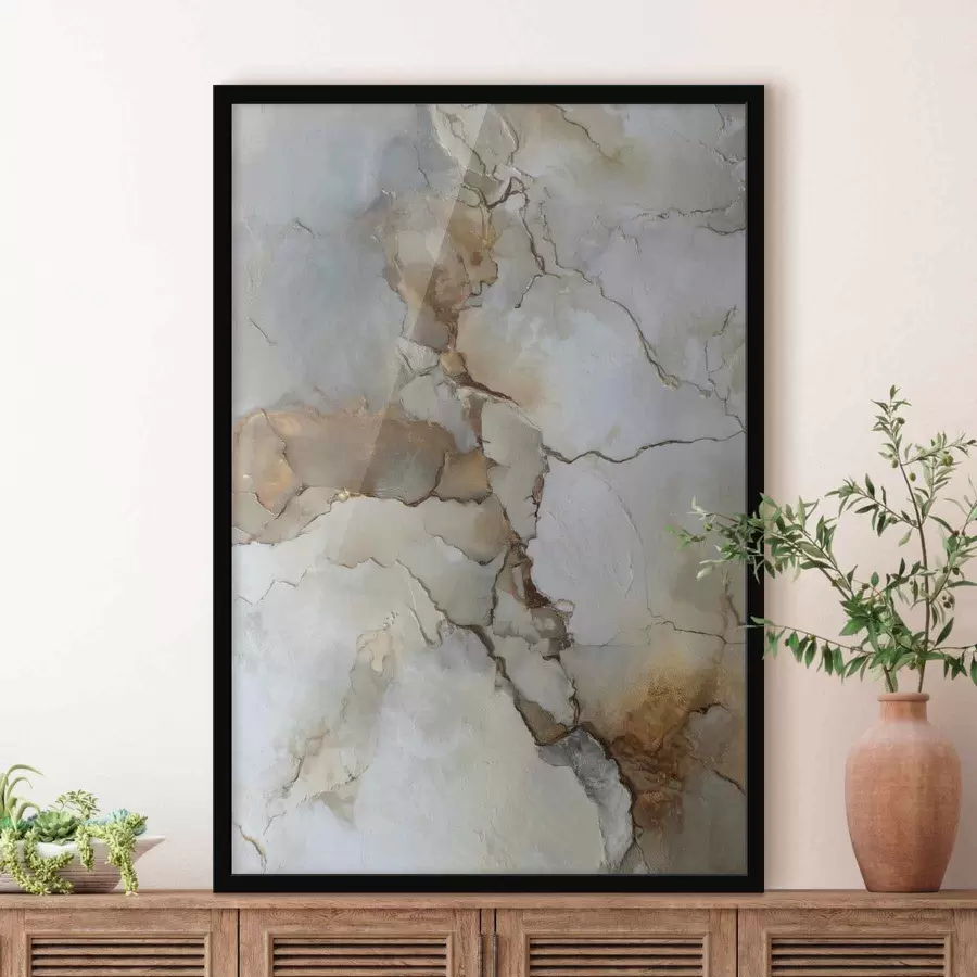 Картина імітація абстрактної текстури з тріщинами f47117