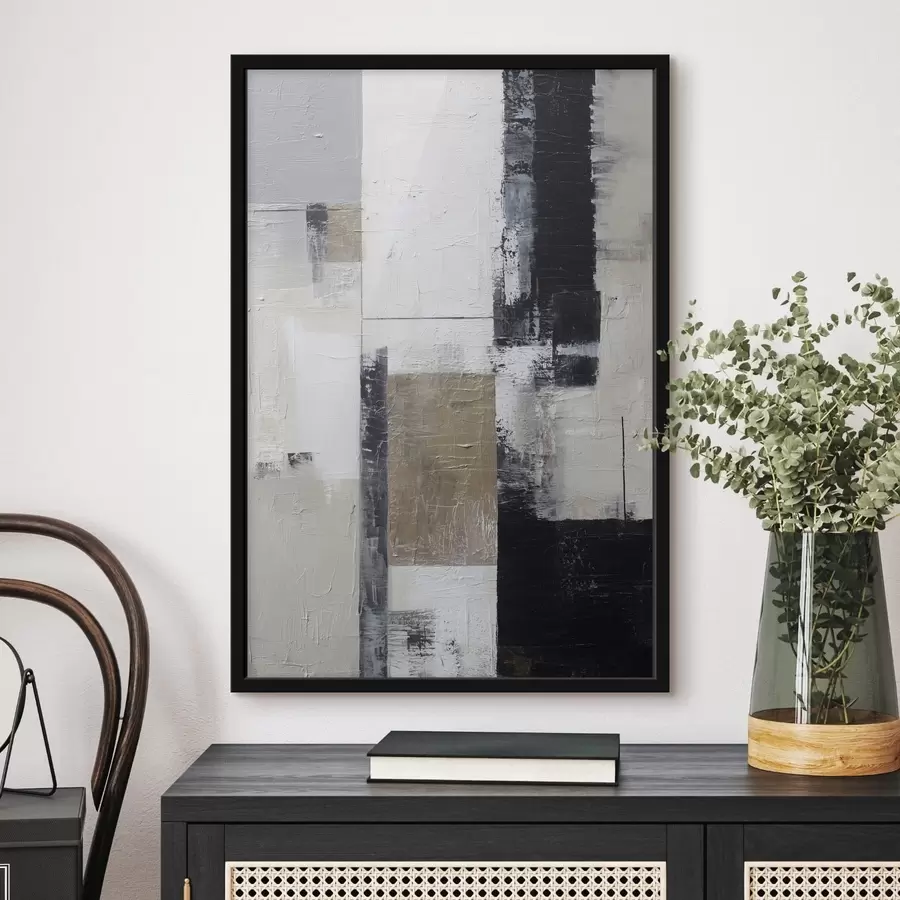 Картина сучасна абстракція в контрастних кольорах f47133