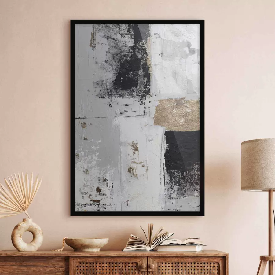 Картина сучасна абстракція в контрастних кольорах f47134