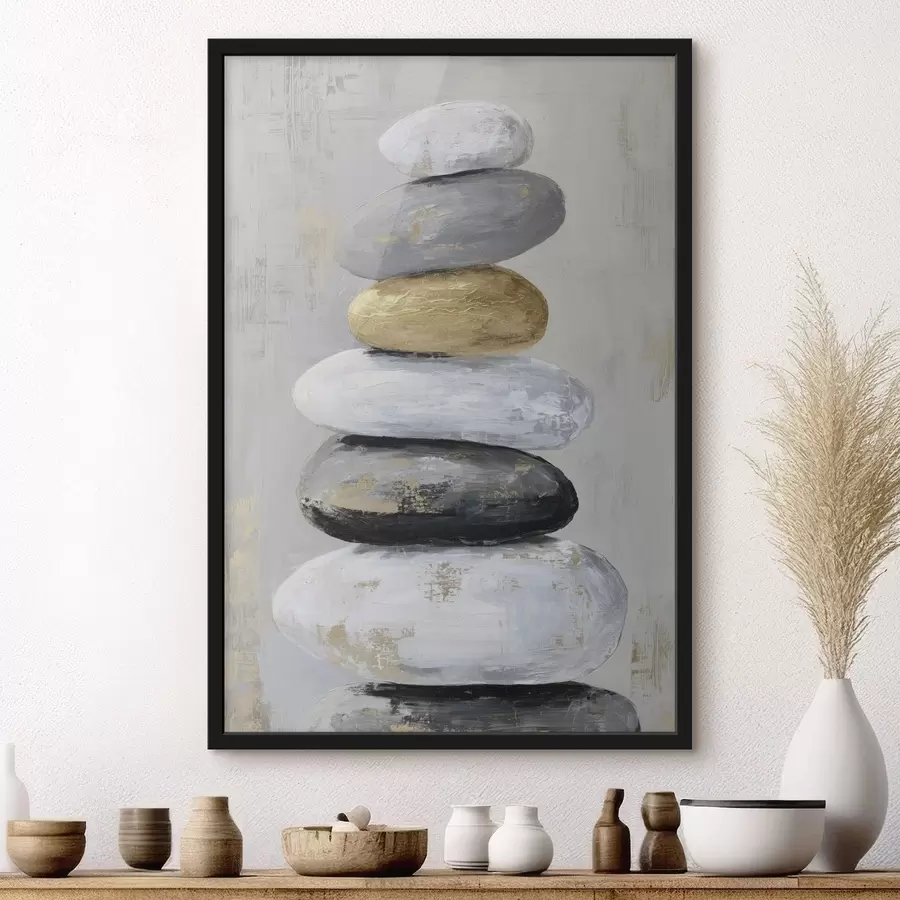 Картина великі камені в стилі живопису f47235