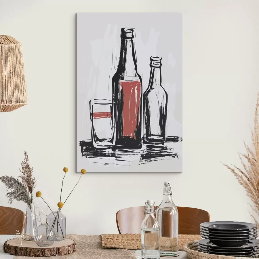 Картина Пляшки та скло s47493