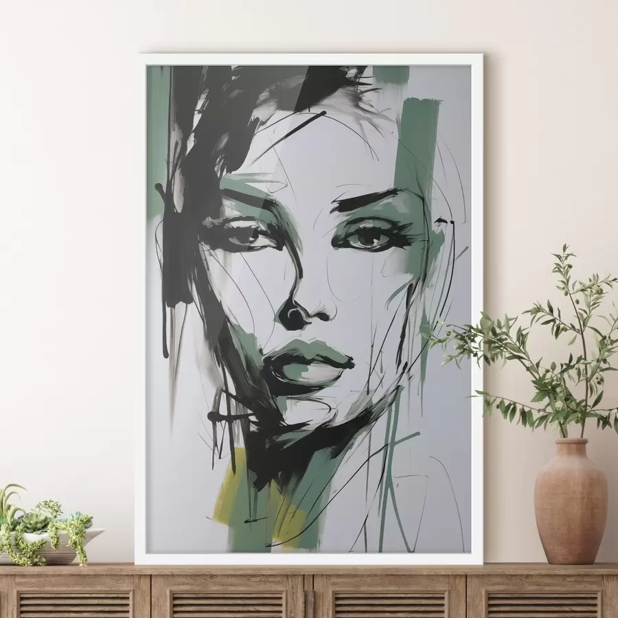 Картина Абстрактний жіночий портрет f47499