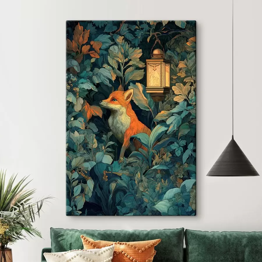 Картина Милий лис у кущах s47107