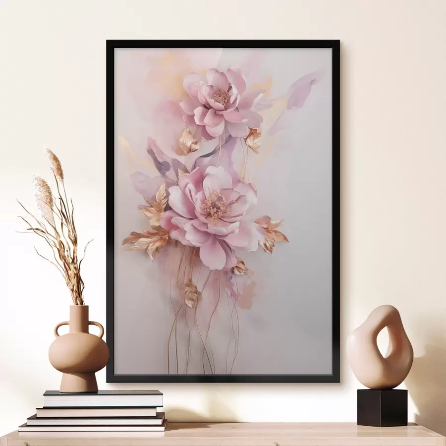 Картина Красиві абстрактні квіти f47104