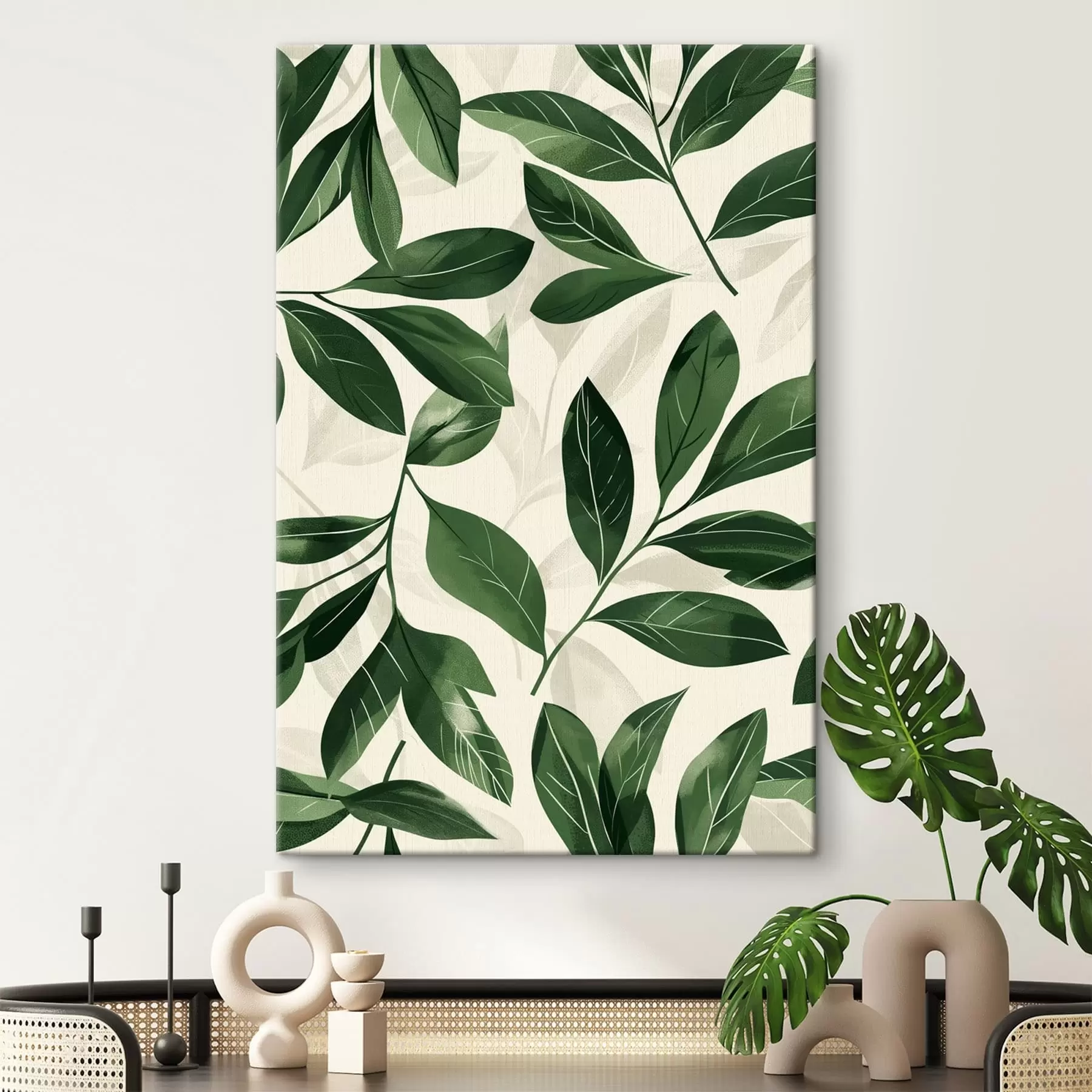 Картина Бабок і пальмове листя s47457