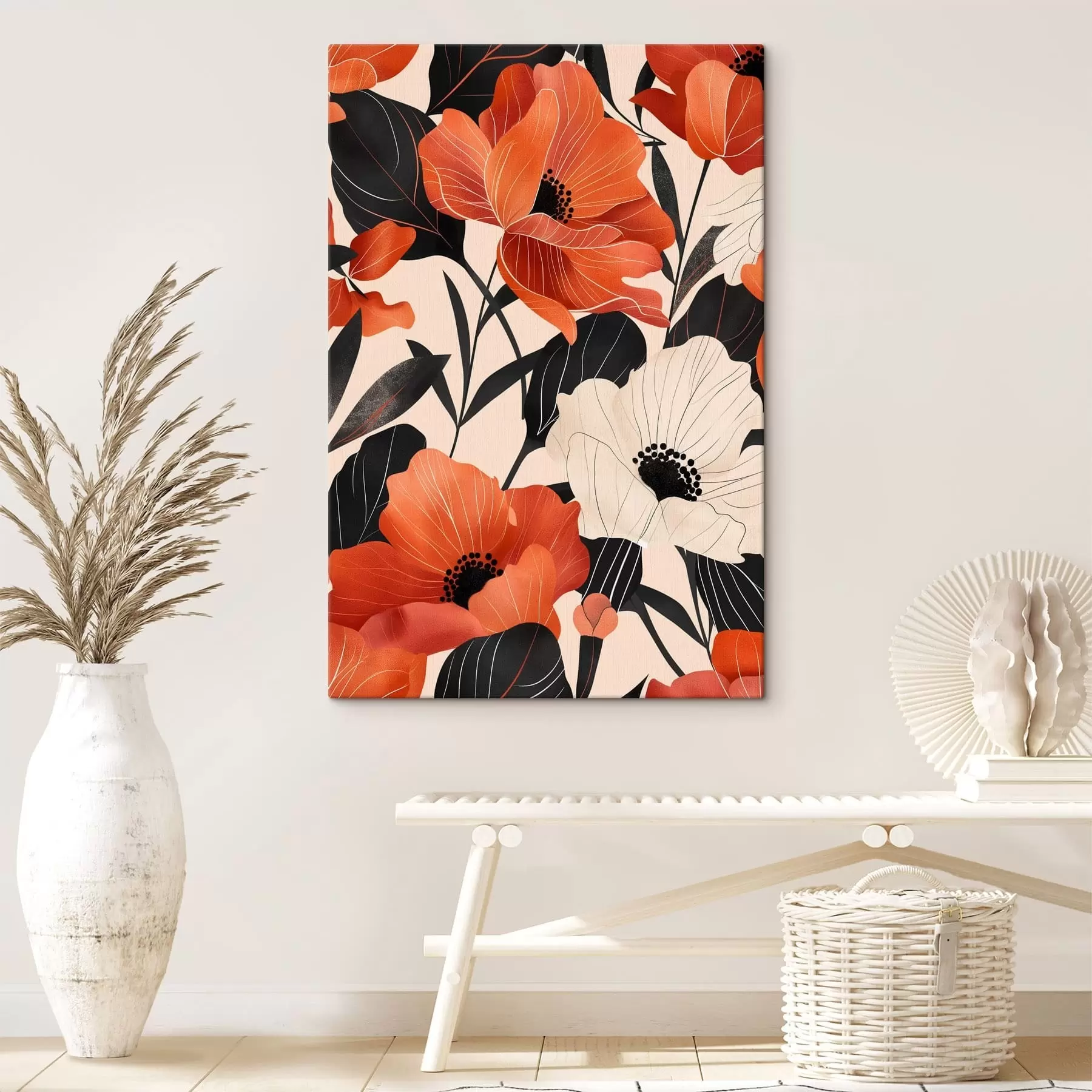 Картина Великі барвисті квіти s47469