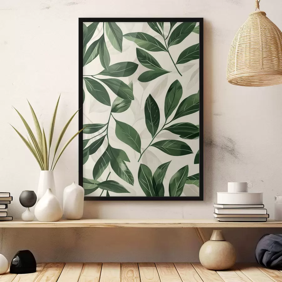 Картина Бабок і пальмове листя f47457