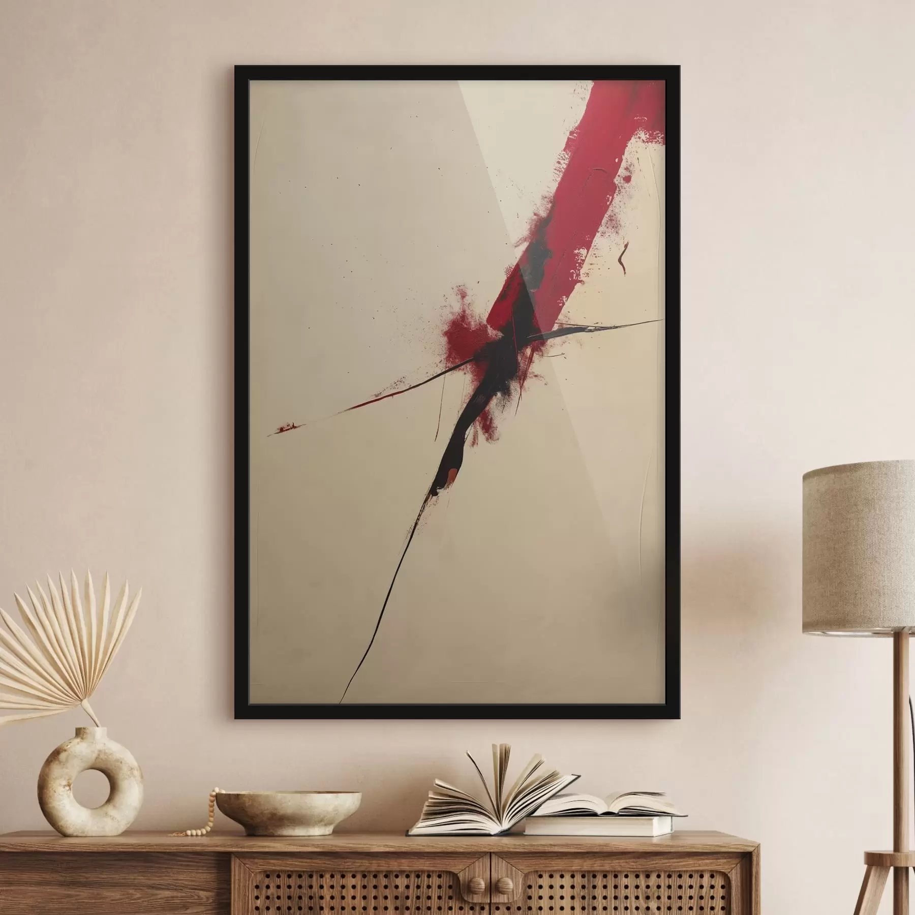 Картина Червоний акцент f47461