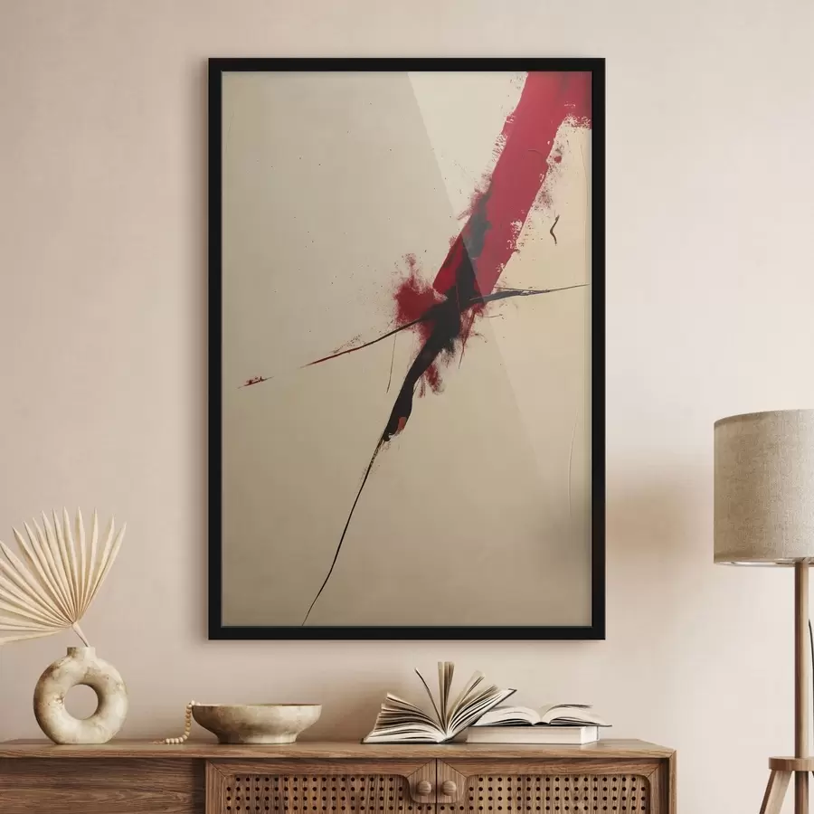 Картина Червоний акцент f47461