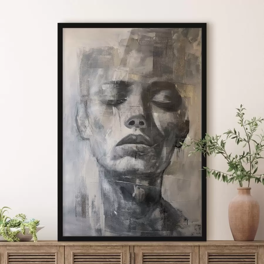 Картина Текстурований портрет f47482