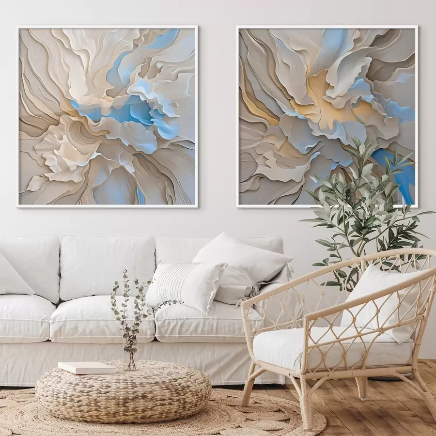 Картина Імітація абстрактних текстурних хвиль d00539