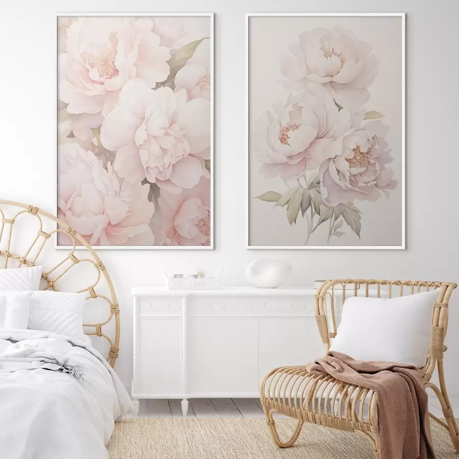 Картина Ніжні півонії d00559