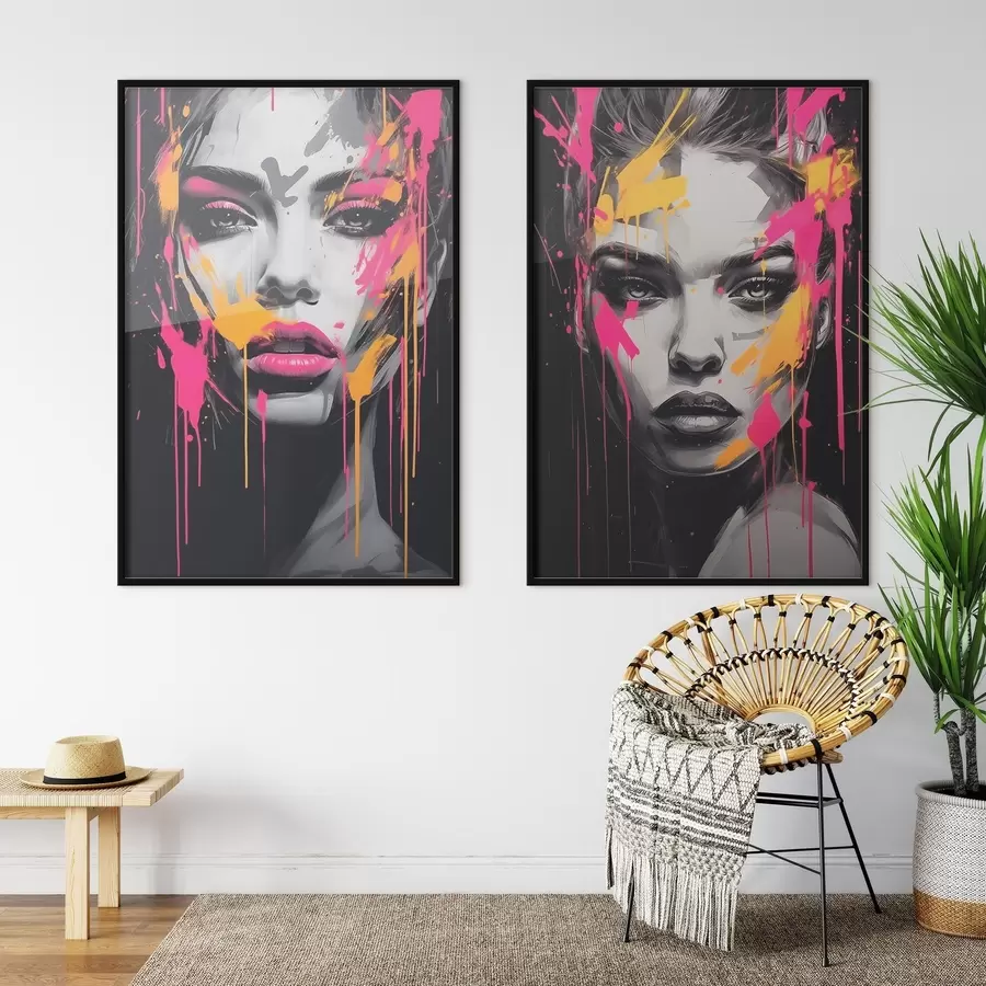 Картина Портрети у фарбах d00584