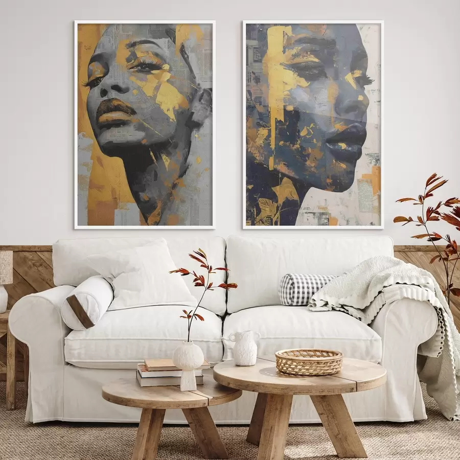 Картина Абстрактне жіноче обличчя d00603