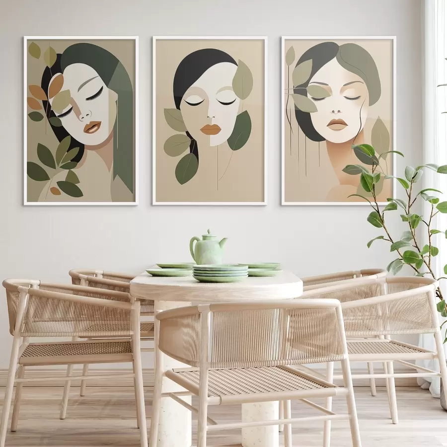 Картина Дівочі обличчя d00605