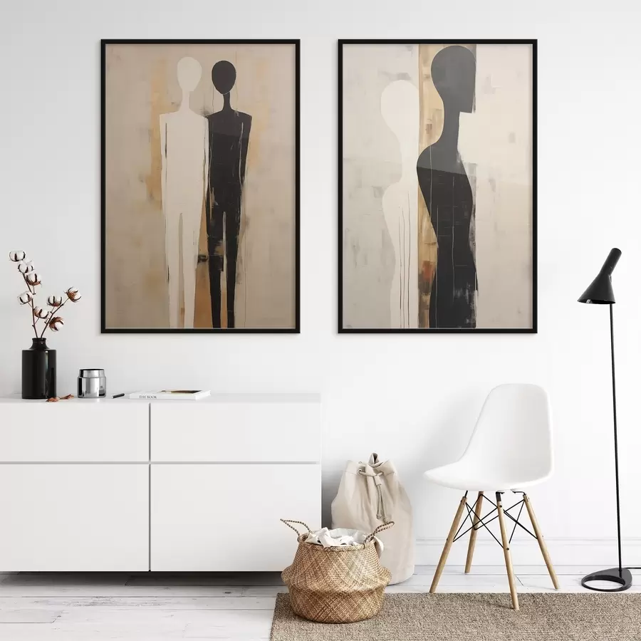 Картина Силуети двох фігур d00620