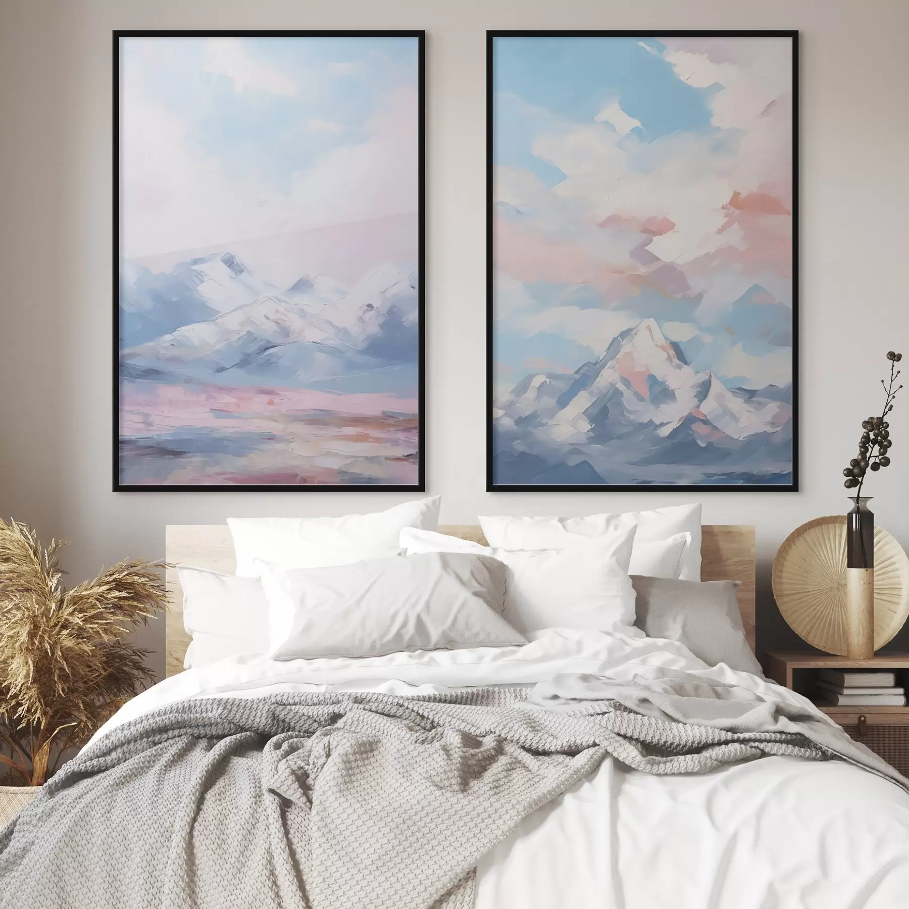 Картина Малюнок, що імітує гори d00626