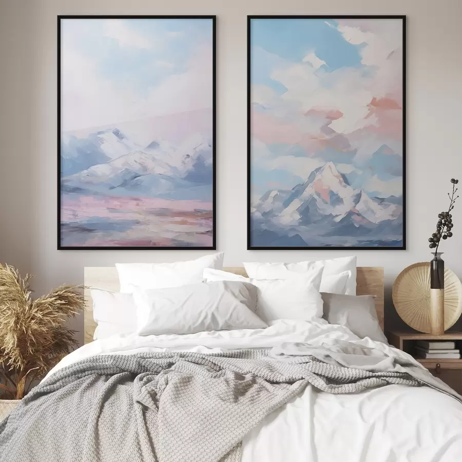 Картина Малюнок, що імітує гори d00626