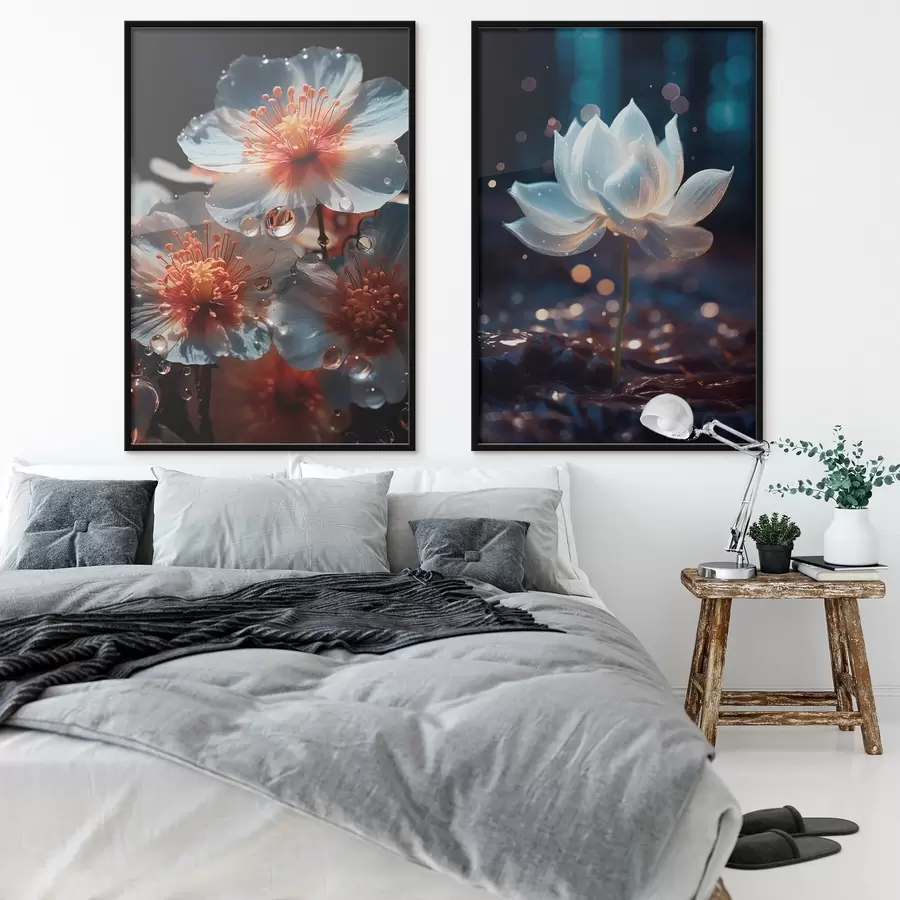 Картина Водні квіти: композиція з лотосами d00641