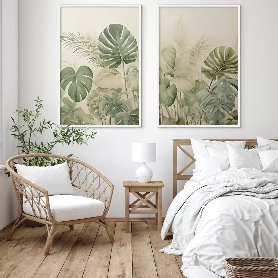 Картина Різноманітність тропічного листя d00669