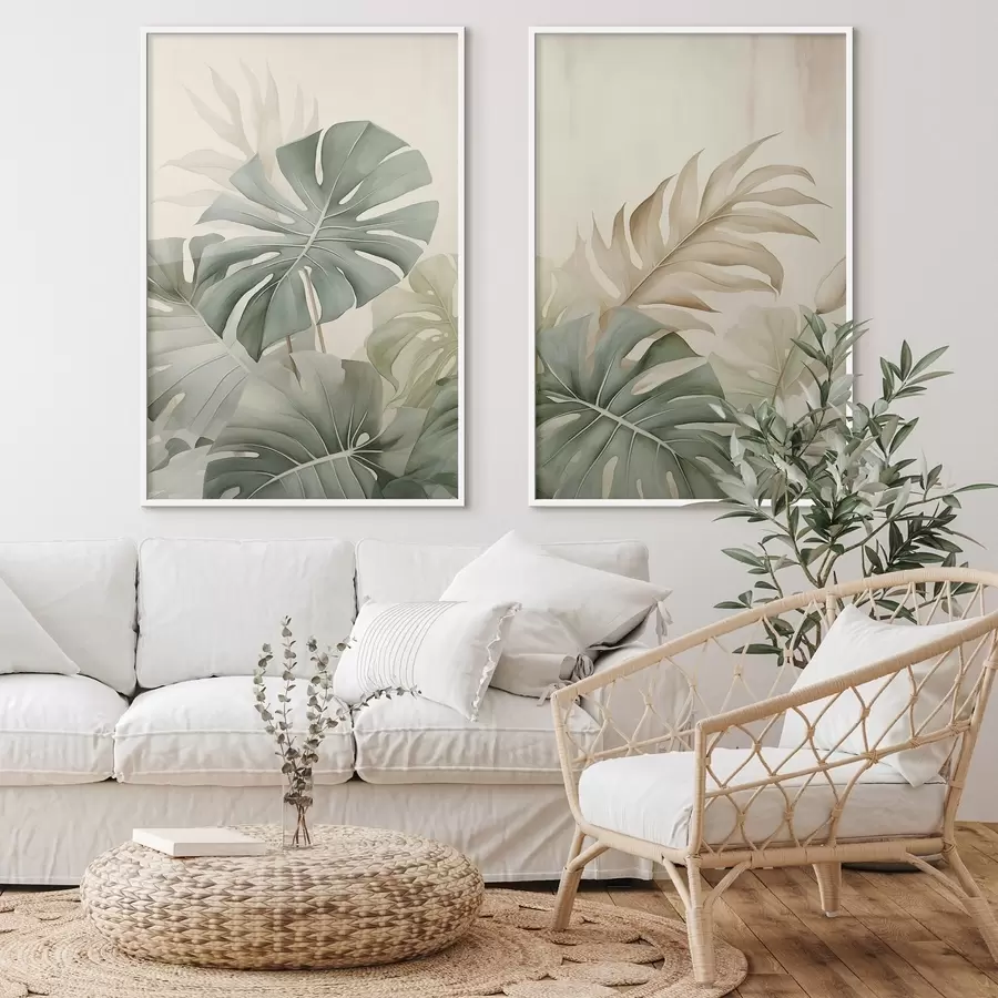 Картина Тропічне листя d00670