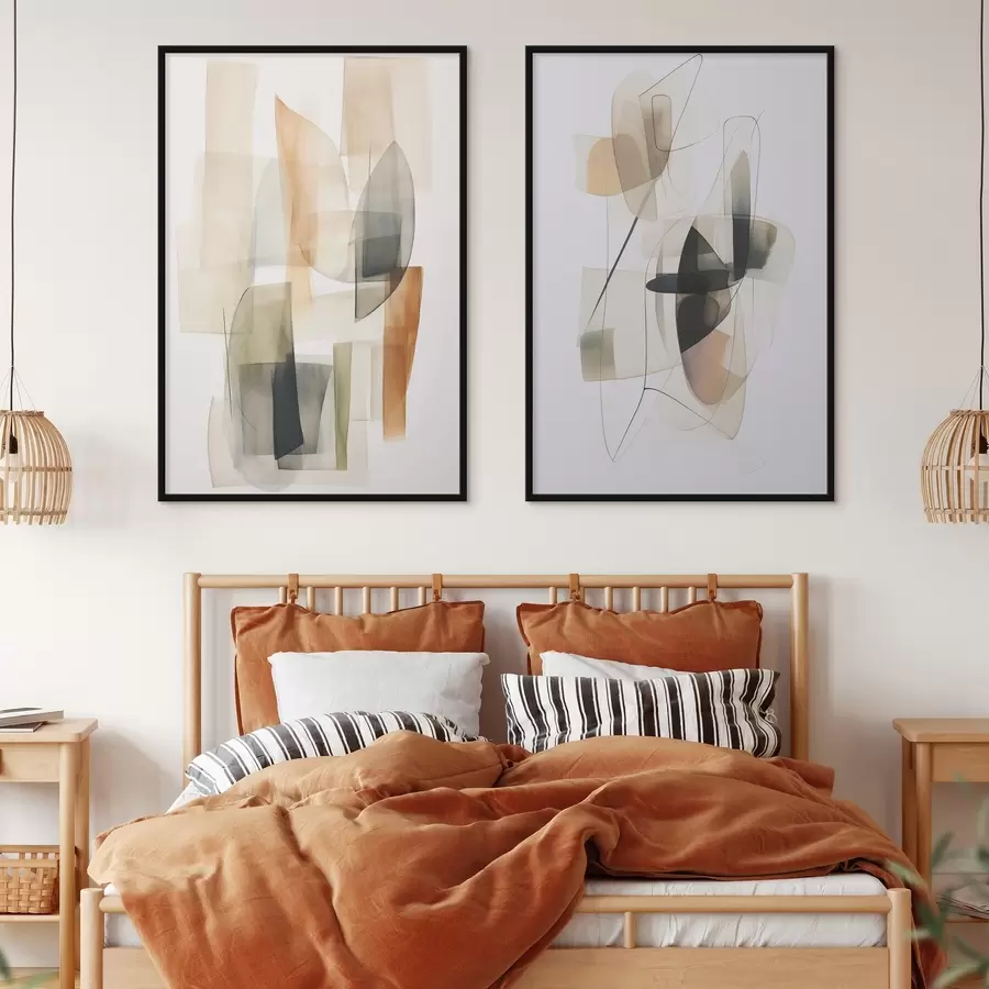 Картина Абстрактні плями, що імітують акварель d00674