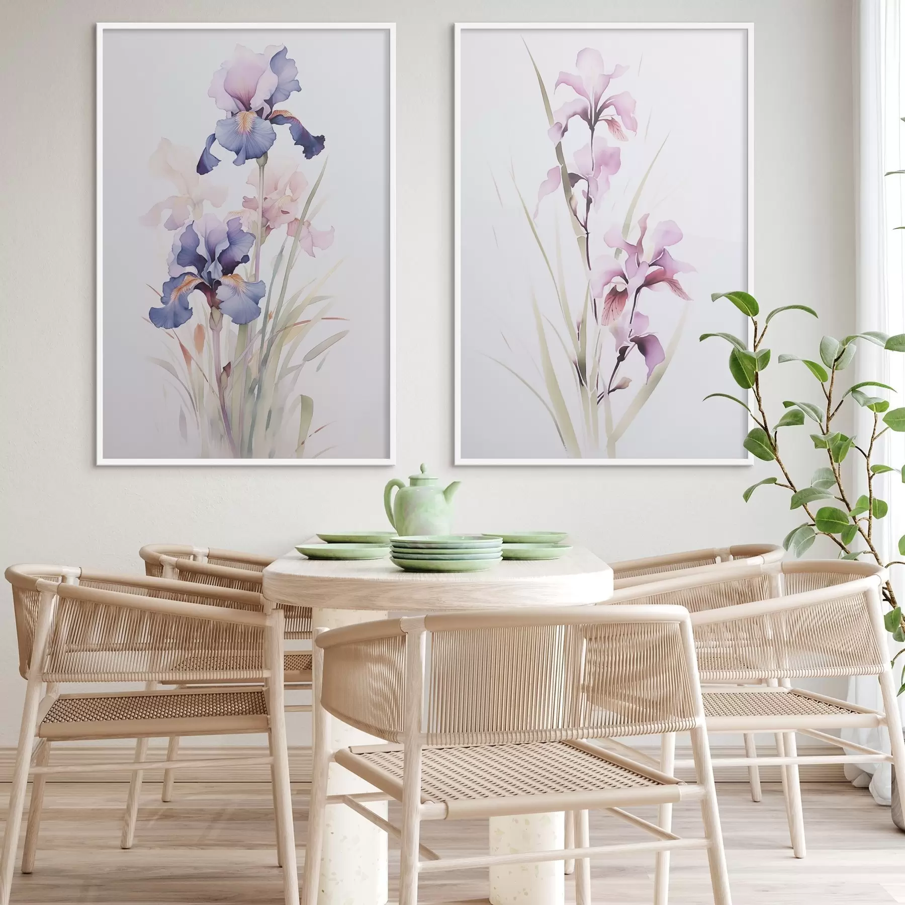 Картина Імітація ірисів під акварель d00724