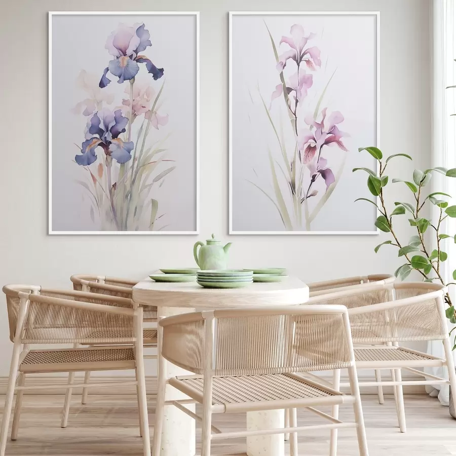 Картина Імітація ірисів під акварель d00724