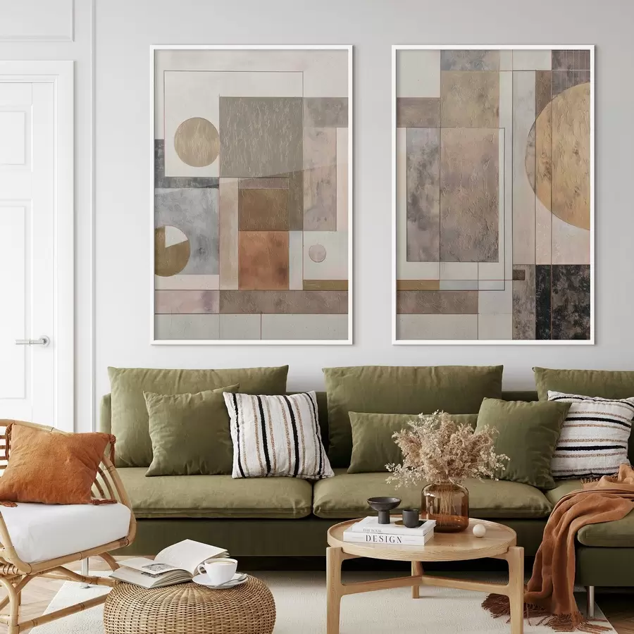 Картина абстрактна сучасна геометрія d00738