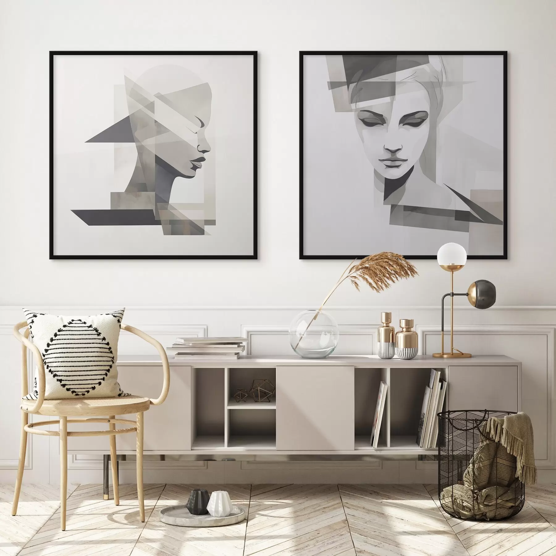 Картина Абстрактний портрет d00753