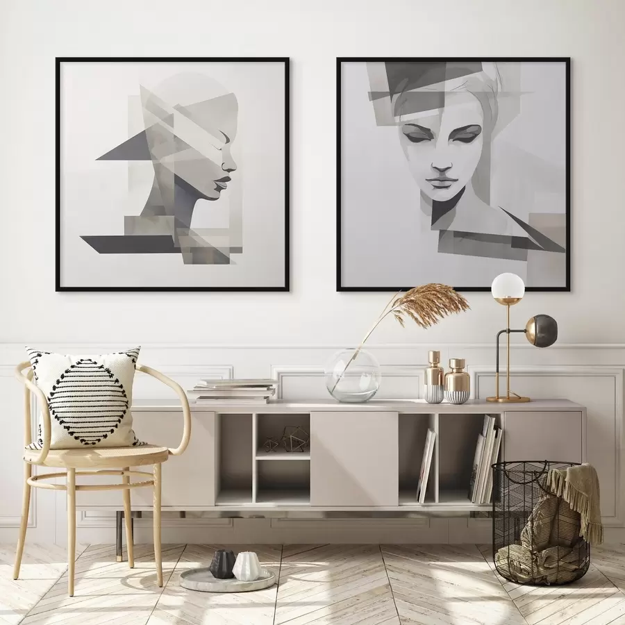 Картина Абстрактний портрет d00753