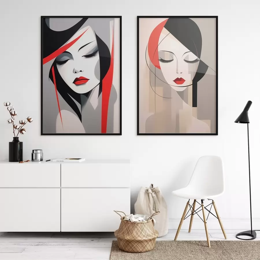 Картина Абстрактні жіночі портрети d00774