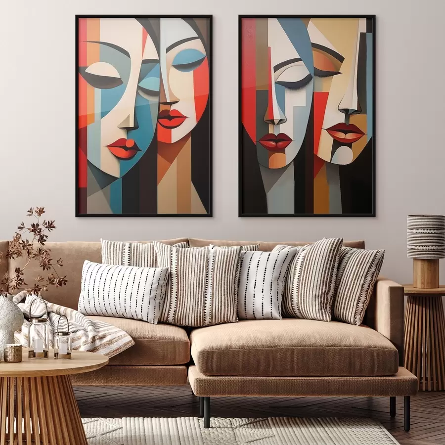 Картина Кубістичні жіночі портрети d00775