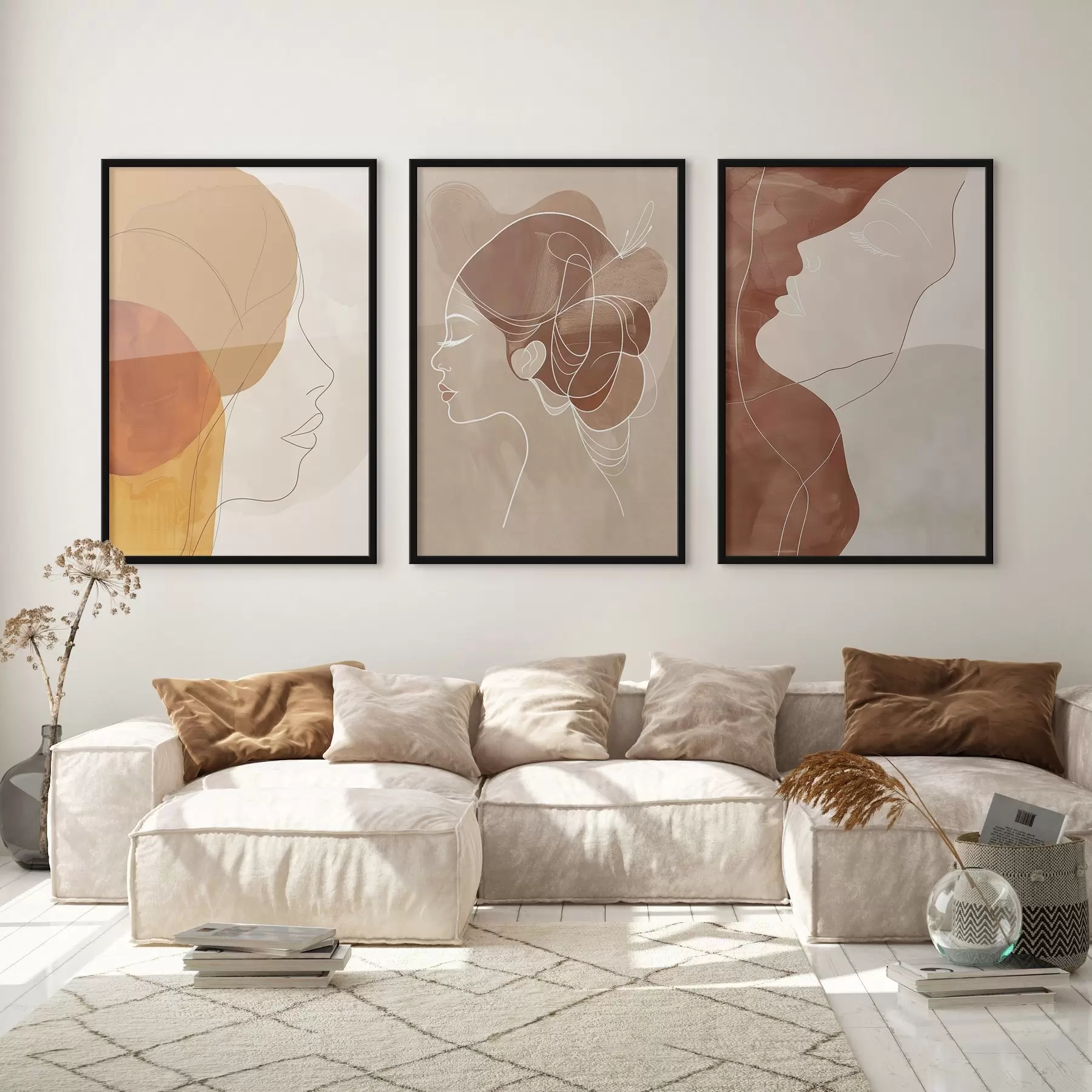 Картина Абстракція, люди, дівчина d00783